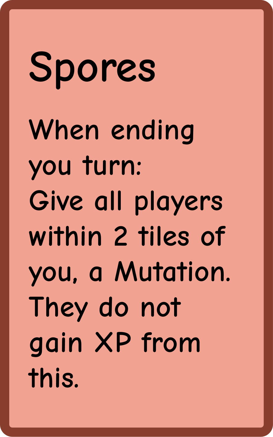 6XP Evolution Card - Spores